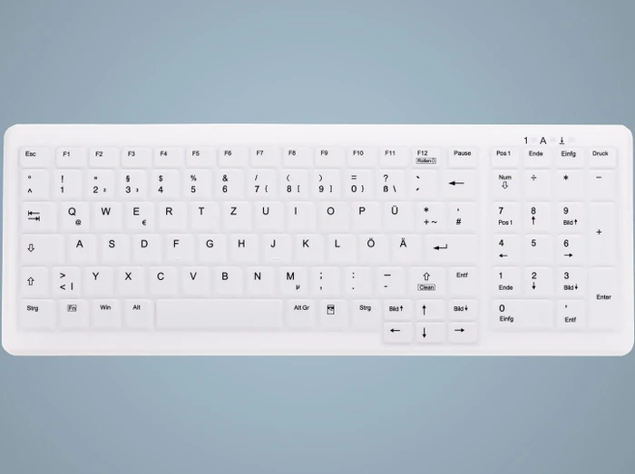 Contour Design Active Key AK-C7000 Medical Keyboard Compact, weiß, vollversiegelt, USB, BE