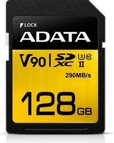 ADATA Premier ONE R290/W260 128GB, UHS-II U3, Class 10