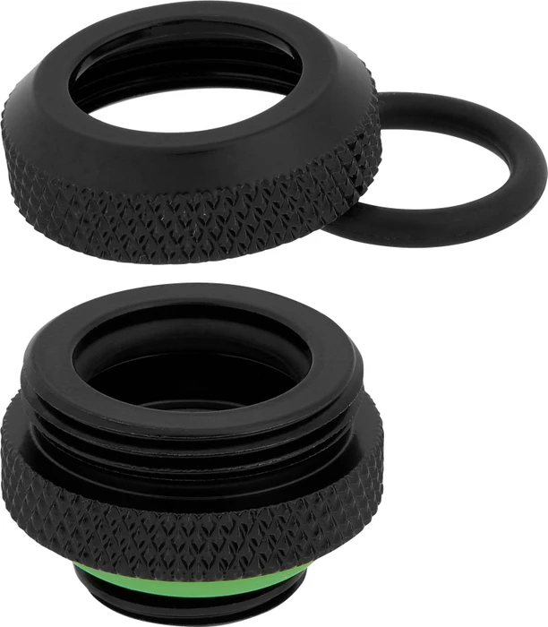 Corsair Hydro X Series XF Hardline, OD Fitting G1/4" auf 12mm, schwarz, 4er-Pack