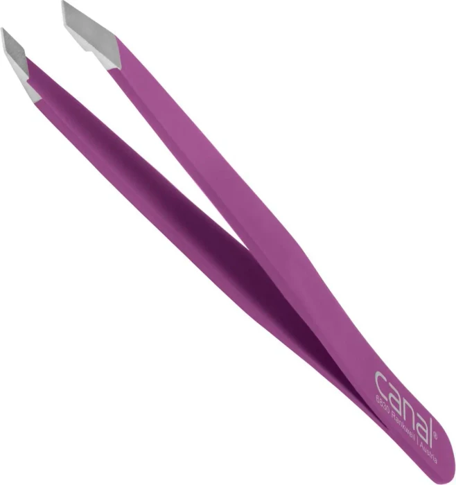 Canal Haarpinzette schräg 95mm violett