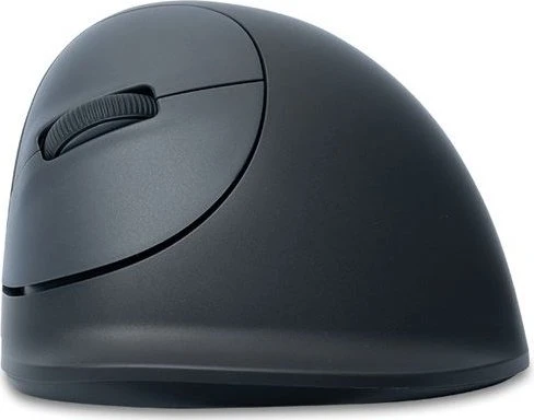 R-Go HE Basic Mouse Vertikale kabellose Maus mittel, grau, Linkshänder, Bluetooth