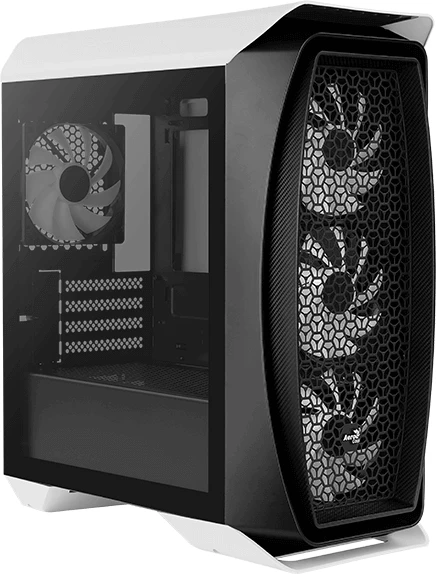 AeroCool Aero One Mini Frost, weiß, Glasfenster