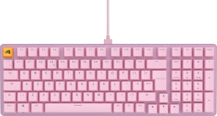 Glorious GMMK 2 Full Size, 96%, rosa, LEDs RGB, Glorious Fox Linear, USB, UK