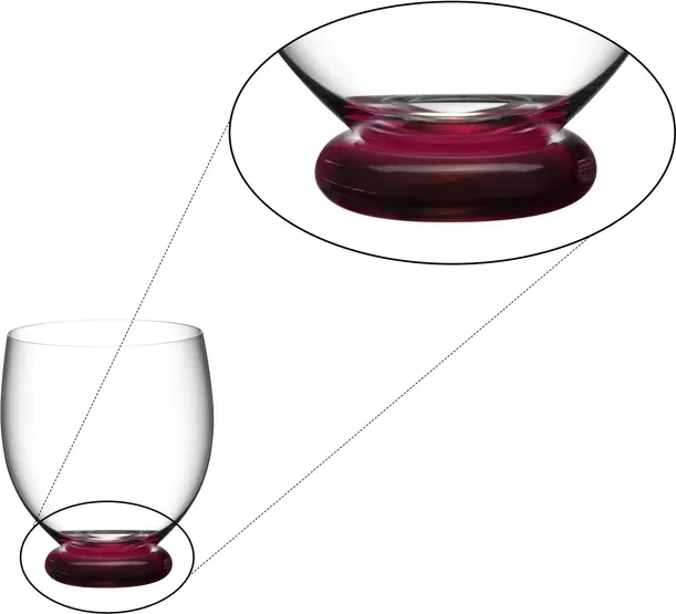Riedel Fatto A Mano Trinkglas Tumbler Grande drachenrot