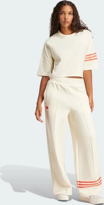 adidas Neuclassics T-Shirt kurzarm cream white/real coral (Damen)
