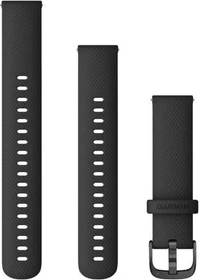 Garmin Schnellwechsel Ersatzarmband 18mm Silikon schwarz/schiefer 110-195mm