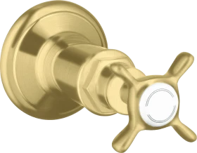 Hansgrohe AXOR Montreux Absperrventil Unterputz mit Kreuzgriff brushed brass