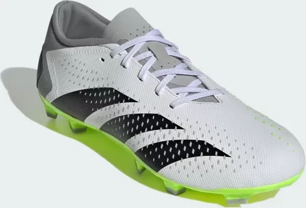 adidas Predator Accuracy.3 Low FG cloud white/core black/lucid lemon f23