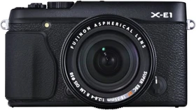 Fujifilm X-E1 schwarz mit Objektiv Fujinon XF 35mm 1.4 R
