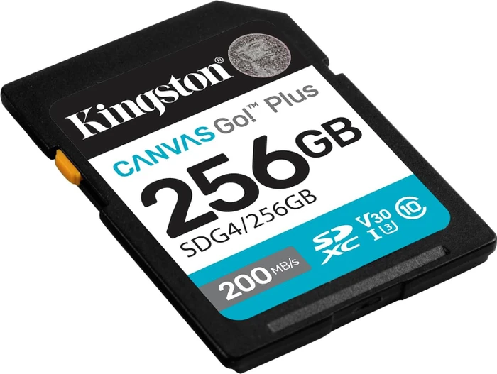 Kingston Canvas Go! Plus Gen4 R200/W160 256GB, UHS-I U3, Class 10
