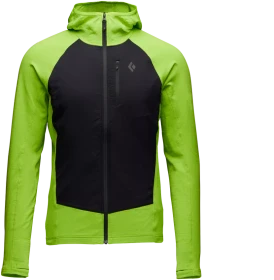 Black Diamond CoEfficient LT Hybrid Hoody Funktionsjacke lime green/black (Herren)