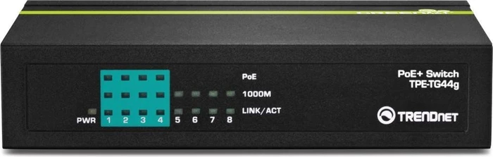 TRENDnet TPE-TG Desktop Gigabit Switch, 8x RJ-45, 68W PoE+
