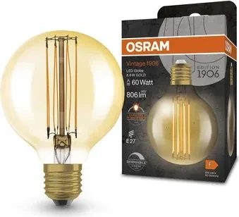 Osram Ledvance Filament LED Vintage 1906 Globe 80 8.8W/822 E27 DIM