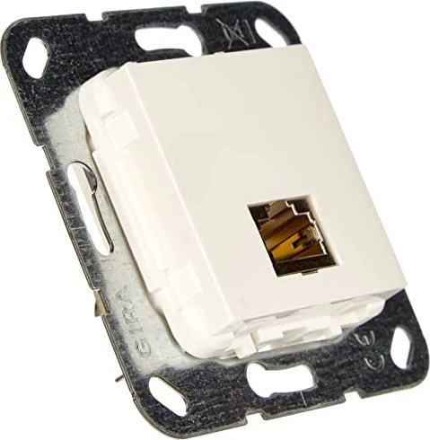 Gira Einsatz Modular Jack RJ45 Cat.6A 10 Gbit-Ethernet Schneidklemmtechnik