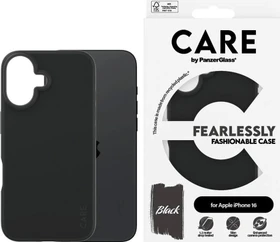 PanzerGlass Care Fashionable Case für Apple iPhone 16 schwarz