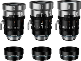 Sirui IronStar 35/45/60mm T1.9 Full-Frame Anamorphot 1.5x Blue Flare Set für PL+EF Mount