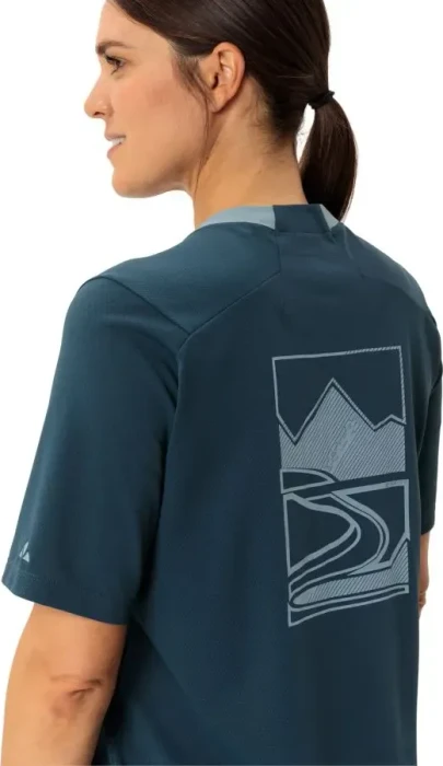 Vaude Loamer Mountainbike Funktionsshirt kurzarm dark sea (Damen)