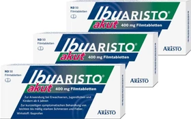 Aristo Pharma IbuARISTO akut 400mg Filmtabletten, 150 Stück (3x 50 Stück)