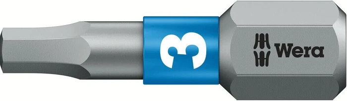 Wera 840/1 BTZ Innensechskant Bit 1/4", 3x25mm, 1 Stück