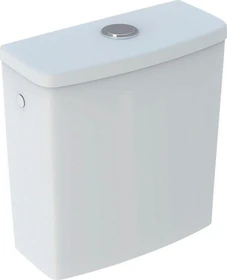 Geberit Renova AP-Spülkasten aufgesetzt, eckiges Design, 2-Mengen-Spülung, Wasseranschluss seitlich weiß