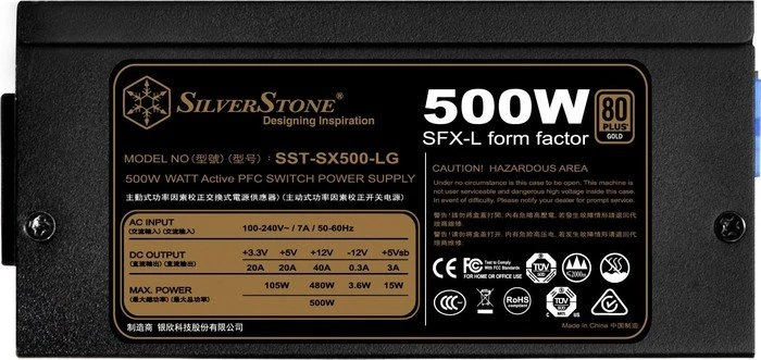 SilverStone SFX Series SX500-LG V2.0 500W, SFX-L