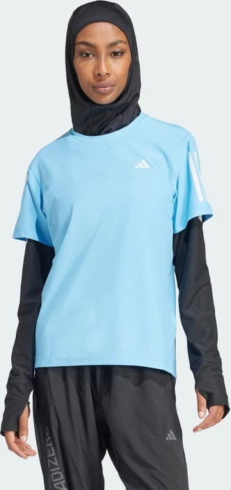 adidas Own The Run Laufshirt kurzarm semi blue burst (Damen)