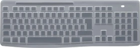 Logitech Protective Cover für Logitech K270, Logitech MK270 Desktop, Layouts: ISO-DE, Tastaturabdeckung, transparent