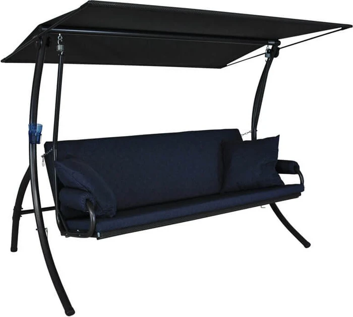 Angerer Elegance Joy Hollywoodschaukel marineblau/eisengrau