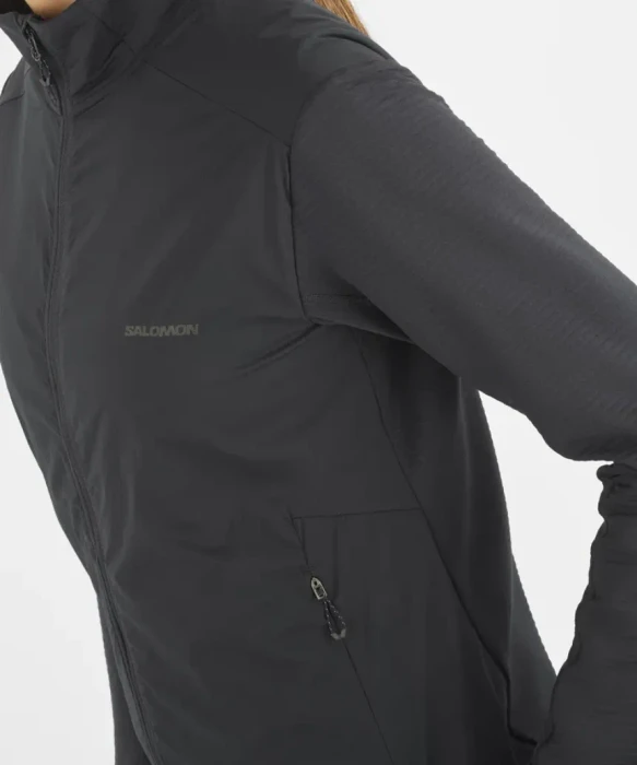 Salomon Essential Lightwarm Hybrid Funktionsjacke deep black (Damen)