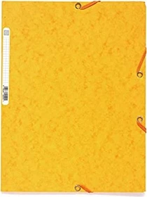 Exacompta Sammelmappe Colorspan 400g/m² mit Gummizug, A4, gelb, 25er-Pack