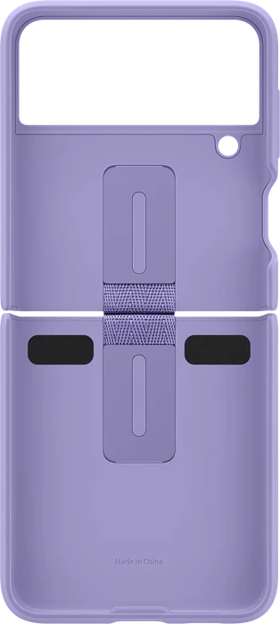 Samsung Silicone Cover with Ring für Galaxy Z Flip 3 5G Lavender