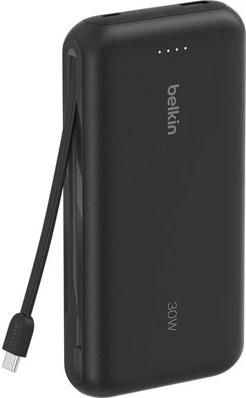Belkin BoostCharge 20K 30W mit integriertem Kabel schwarz