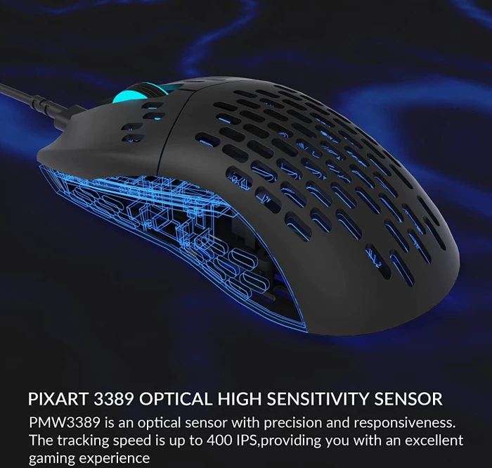 Keychron M1 Ultra-Light Gaming Mouse schwarz, USB