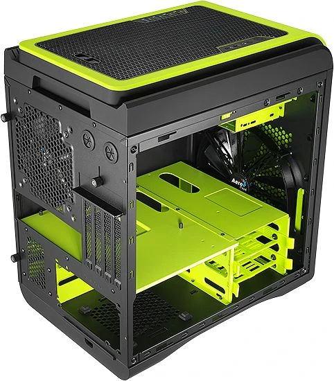 AeroCool DS Cube Green Window Edition, Acrylfenster
