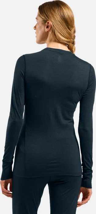 Odlo Natural Merino 200 Baselayer Funktionsshirt langarm dark sapphire (Damen)