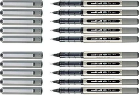 Uni-Ball Eye Fine UB-157 Tintenroller (Mine) grau/transparent, 10er-Pack