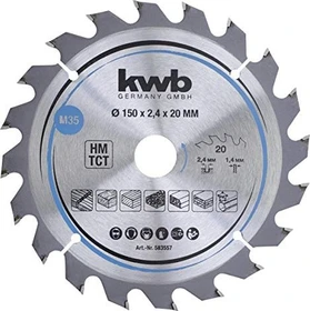 kwb M35 HM Kreissägeblatt 20Z, 150x1.4x20mm, 1 Stück
