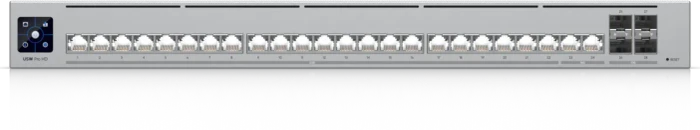 Ubiquiti UniFi Pro HD 24 Rackmount 2.5G Smart Switch, 24x RJ-45, 4x SFP+