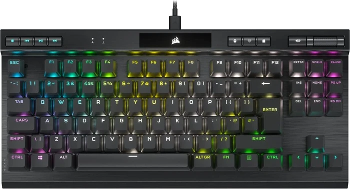 Corsair Gaming K70 RGB TKL - Champion Series, LEDs RGB, Corsair OPX, USB, UK