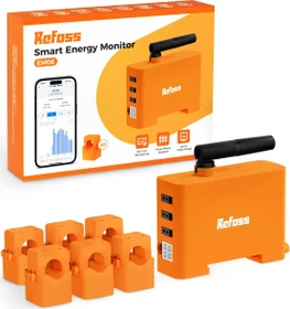 Refoss EM06 Smart Energy Monitor, Standard-Version, 3-Phasen, 6 Kanäle bis zu je 120A, Energie-/Stromzähler