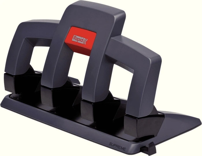 Rapid Supreme SP34 Press Less 4-fach Locher, grau