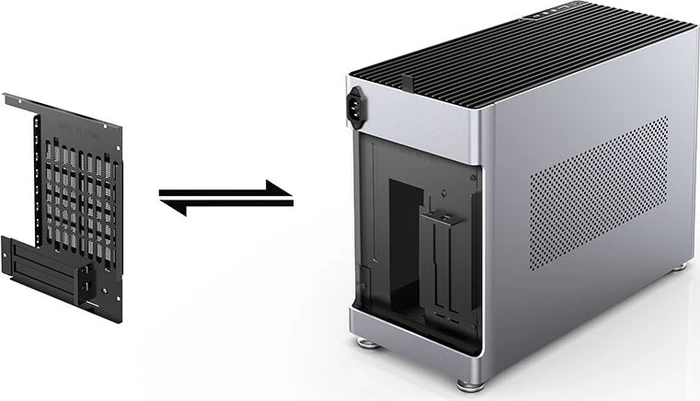 Jonsbo Jonsplus i100 Pro, silber, Mini-ITX
