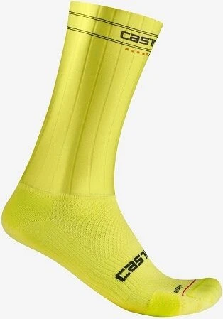 Castelli Fast Feet 3 Fahrradsocken electric lime (Herren)