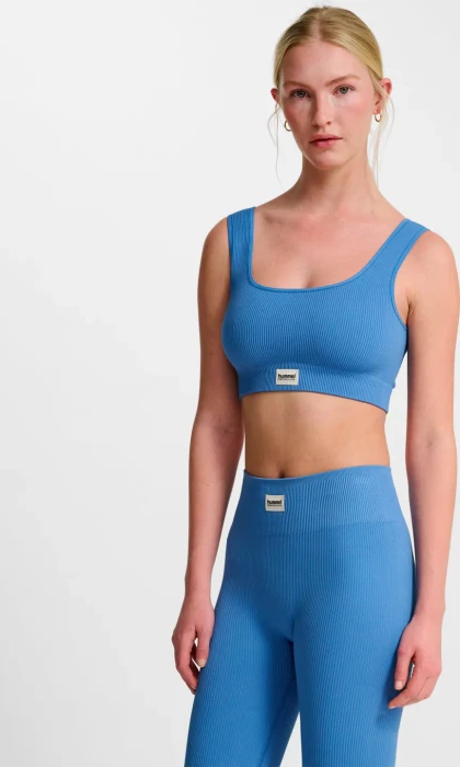 hummel Pulse Rib Sport-BH riverside (Damen)