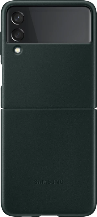 Samsung Leather Cover für Galaxy Z Flip 3 grün