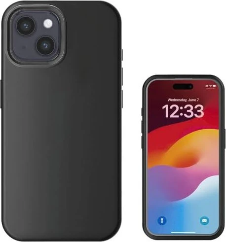 4smarts Silicone Case Cupertino MagSafe für Apple iPhone 15 schwarz