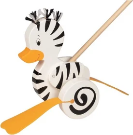 Goki Schiebetier Zebra-Ente
