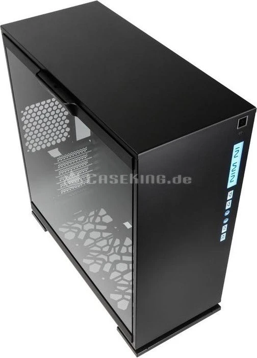 In Win 303, schwarz, Glasfenster