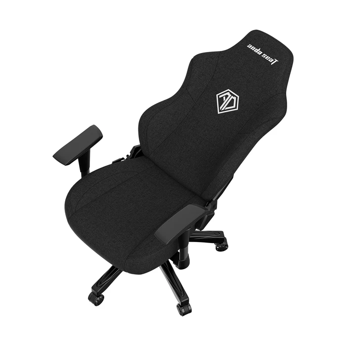 Anda Seat Phantom 3 L Gamingstuhl, Carbon Black, Stoff schwarz/Logo weiß