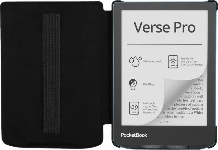 PocketBook Shell Strap Cover für Verse/Lite/Pro, PU, schwarz